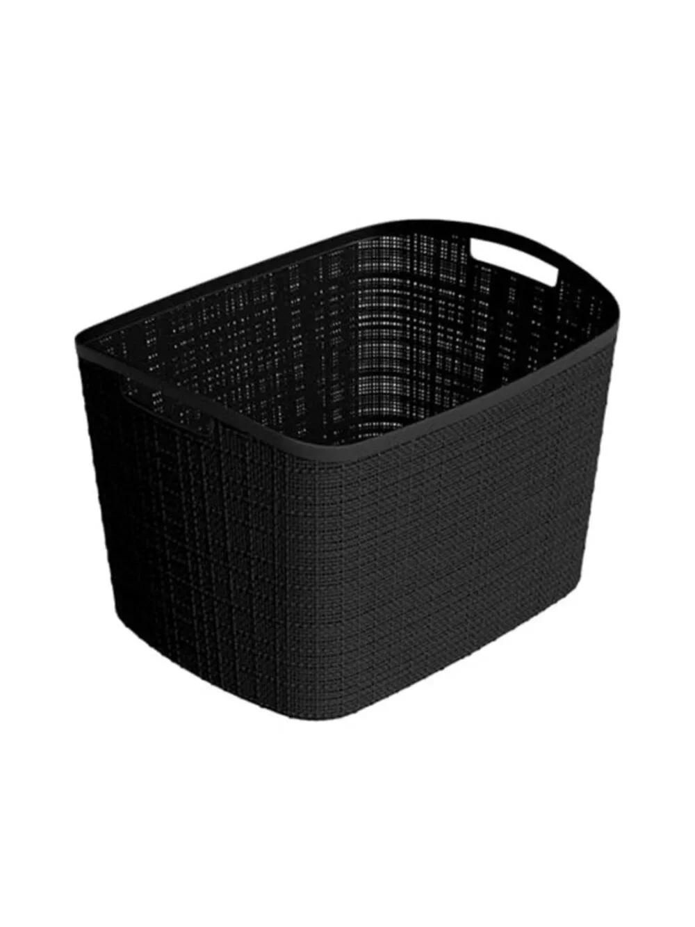 Set of 2 XL 30.5L Jute Decorative Plastic Organization and Storage